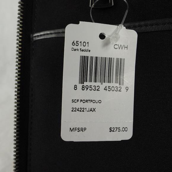 Coach Portfolio Leather Dark Saddle Clutch 65101 - Picture 8 of 8